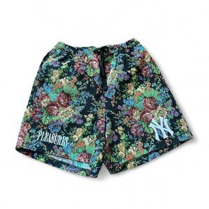 Men's New York Yankees PLEASURES Black Floral Shorts size medium